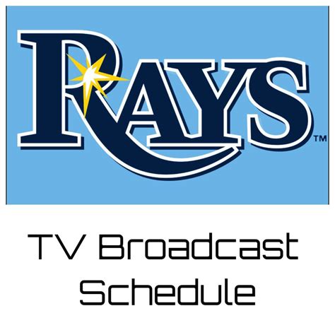 tampa bay rays schedule tv